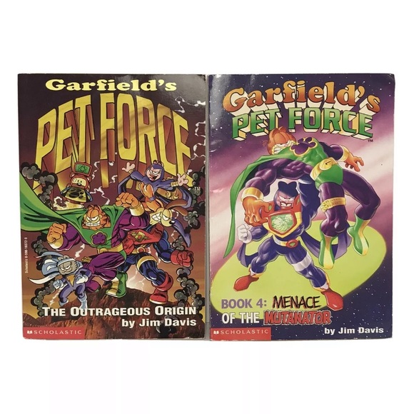 Vintage Lot of 2 Garfield Pet Force Series Books - Picture 1 of 4
